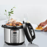 18-in-1 Multi-Use Programmable Pressure Cooker,Stainless Inner Container 6 Qts - LIVINGbasics™