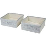 2-drawer Storage Box,Grey - MINISO