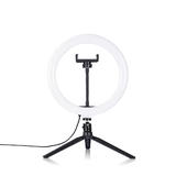 Desktop Selfie 10” Ring Light with Tripod Stand & Phone Holder for Photography Live Streaming