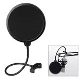 Studio Microphone Dual Layer Pop Filter With Swivel Mounting Bracket