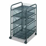 SAFCO® Onyx™ Mesh File Cart with 1 File Drawer and 2 Small Drawers