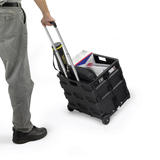 SAFCO® STOW AWAY® Mobile Crate with Telescoping Handle