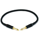 6ft Premier Series 1/4inch (TS or Mono Phono) Male 16AWG Audio Cable (Gold Plated)