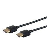 Câble HDMI haute vitesse ultra fin certifié Premium HDR 36AWG noir