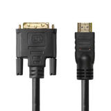 Câble bidirectionnel haute vitesse HDMI vers DVI-D Dual Link 28AWG de 10 pieds - Noir
