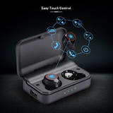 Bluetooth 5.0 True Wireless Stereo Earbuds with 2600mAh Charging Case