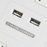 12 Outlet Power Surge Protector w/ 2 Built-In USB Charger Ports - 4230 Joules