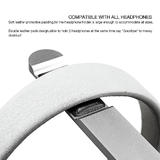 Solid Aluminum Alloy Dual Headphone Headband Stand Hanger, Silver