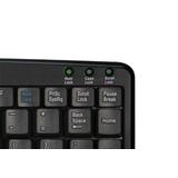 ADESSO SlimTouch 410 AKB-410UB Noir 88 touches normales Mini clavier filaire USB avec pavé tactile intégré 