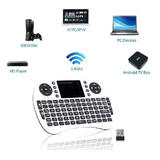 Mini clavier multimédia sans fil portable 2,4 GHz avec souris à pavé tactile multi-touch 