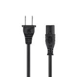 18AWG Power Cord Cable, NEMA 1-15P to IEC-320-C7