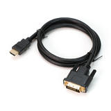 Câble bidirectionnel haute vitesse HDMI vers DVI-D Dual Link 28AWG de 3 pieds - Noir